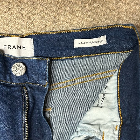 Le Super High Straight Frame Denim - Picture 3 of 5
